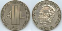 Deutschland Essen Große Silbermedaille M#0093 - Johann Friedrich August Olearius 1789–1861 Alte Leipziger Lebensvers. -