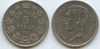 Belgien EEN Belga - 5 Frank (5 Francs) G9001 - RAR - DER BELGEN - Albert Roi des Belges Belgium -