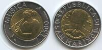 500 Lire 1997 R Rom San Marino G1602 - SEHR RAR The Arts Music - The Man and Artistic Expression Unzirkuiert