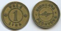 Italien Provinz Belluno Venetien Vale 1 Lira Wertmarke M#6065 - Pedavena Birraria Flli Luciani Jeton Italy Token coinage -