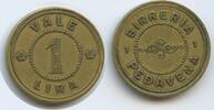 Italien Provinz Belluno Venetien Vale 1 Lira Wertmarke M#6066 - Pedavena Birraria Flli Luciani Jeton Italy Token coinage -