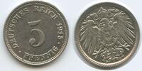 Deutsches Reich Kaiserreich 5 Pfennig G9611 - Wilhelm II. 1888-1918 Germany Empire -