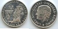 Schweden 100 Kronor Silber M#2107 - Swedish Colony in Delaware Karl XVI. Gustav Sweden -