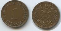 Deutsches Reich Kaiserreich 1 Pfennig G10448 - Germany Empire Wilhelm II. -