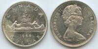 Kanada One Dollar Silber M#5687 - Kanu Boot Queen Elizabath II. Canada -