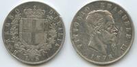 Italien Königreich 5 Lire Silber M#1019 - Vittorio Emanuele II. 1861-1878 Italy -