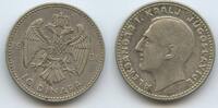 Jugoslawien Königreich 10 Dinara Silber H0754 - Alexander I. 1921-1934 Kingdom of Yugoslavia -