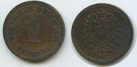 Deutsches Reich Kaiserreich 1 Pfennig G9563 - Wilhelm I. Germany Empire -