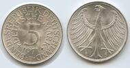 Deutschland Bundesrepublik 5 Mark Silber S0108 - Silberadler Germany Federal Republic Eagle BRD -