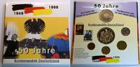 Bundesrepublik Deutschland Kursmünzensatz mit Silber 10 Mark 1999 GN1119 - KMS Coin Mint Set auf den 50.Geburtstag der BRD -