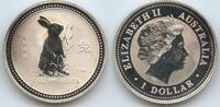 Australien 1 Dollar - 1 Unze Bullion Coin 1 Oz PA236 - Australian Year of the Rabbit - Jahr des Hasen - China Tierkreiszeichen -