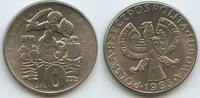 Polen 10 Zlotych Probe Trial Strike G8827 - 700th Anniversary of Warsaw Próba Poland Polskich -
