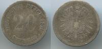 Deutsches Reich Kaiserreich 20 Pfennig Silber M#6108 - Germany Empire Munich -