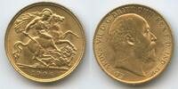 Großbritannien Great Britain United Kingdom ½ Sovereign Gold M#5433 - King Edward VII. 1901-1910 -