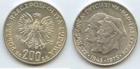 Polen 200 Zlotych Silber H0728 - 30th Anniversary of Victory Over Fascism Poland Polska -