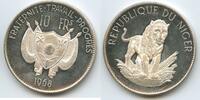 Niger 10 Francs Silber PA067 - Löwe Lion -