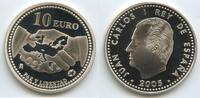 Spanien 10 Euro Silber PA263 - 60th Anniversary of Peace and Frredom in Europe - Juan Carlos I. Spain -