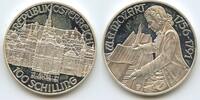 Österreich 100 Schilling Silber PA264 - Burgtheater Wien - Wolfgang Amadeus Mozart 1756-1791 Proof Austria -