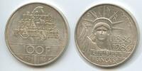 Frankreich 100 Francs Silber H0314 - Statue of Liberty 1886-1986 New York USA - France -