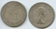 Südafrika 2½ Shillings Silber H0711 - Queen Elisabeth II. South Africa -