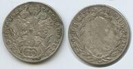 RDR Österreich Ungarn 20 Kreuzer Silber H0649 - RAR Joseph II. 1765-1790 Austria -