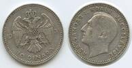 Jugoslawien Königreich 10 Dinara Silber H0665 - Alexander I. 1921-1934 Kingdom of Yugoslavia -