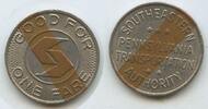 Vereinigten Staaten von Amerika USA 1 Fare Token Jeton Wertmarke T585 - Southeastern Pennsylvania Transportation Authority - Good for one fare -