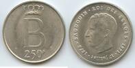Belgien 250 Francs Silber M#3312 - Des Belges - 25th Anniversary of Accession of Baudouin I. Belgium -