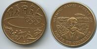 Deutschland Medaille Olympiade 1996 G13855 - Athens Olympic Games Greece - Pierre de Coubertin -
