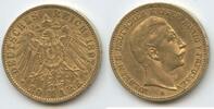 Deutsches Reich Preussen 20 Mark Gold M#5470 - Wilhelm II. 1888-1918 Kingdom of Prussia -