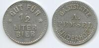 Deutschland Kaiserreich Bayern Biermarke Gut für ½ Liter Bier Bierzeichen G13471 - Gaststätte A. Pemsel Linderhof Nürnberg Wertmarke -