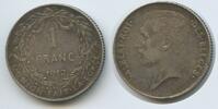 Belgien Königreich 1 Franc Silber M#6768 - Des Belges Albert I. 1909-1934 Belgium -