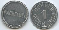 Deutschland Bundesrepublik Biermarke Gut für 1 Liter Bier Bierzeichen G13227 - Pachelbel -