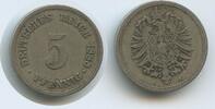 Deutsches Reich Kaiserreich 5 Pfennig G10468 - Wilhelm II. Germany Empire -