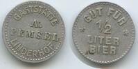 Deutschland Kaiserreich Bayern Biermarke Gut für ½ Liter Bier Bierzeichen G16438 - Gaststätte A. Pemsel Linderhof Nürnberg Wertmarke -