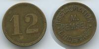 Deutsches Reich Kaiserreich Bayern Biermarke 12 Pfennig Wertmarke Bierzeichen G13860 - Restauration M. Pemsel Linderhof Nürnberg -
