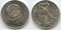Italien Republik 500 Lire Silber M#7599 - FIFA World Cup - Mexico '86 - Italy Italia -