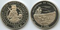 Schweden Sweden 5 Euro Medaille PA249 - Naturschutz für die Zukunft - Ententeich Vögel -