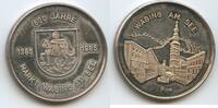 Deutschland Bundesrepublik Bayern Silbermedaille M#3351 - 800 Jahre Markt Waging am See 1385-1985 -