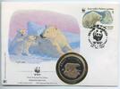 World Wildlife Fund - Russland Medaille im Numisbrief GN684 - Eisbär Ursus maritimus - 30 Jahre WWF - Sowjetunion -