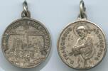 Italien Basilika in Assisi Religiöse Medaille Wallfahrtsmedaille versilbert M3825 - Franz von Assisi - S.Franciscus Assisiensis -