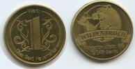 Deutschland Bundesrepublik Berlin Wertmarke 1 Glas Sekt Hausmarke Jeton Token M#5153 - Wildenbruch Wildenbruchstr. 68 - Bär mit Sektglas -