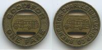 Vereinigten Staaten von Amerika USA Nevada Transit Token 1 Fare Jeton Wertmarke M#5234 - Bremerton-Charleston Transp. Co. - Washington -