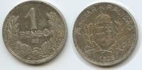Ungarn Magyar Királyság 1 Pengö Silber G2289 - Miklos Horty Hungary -