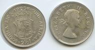 Südafrika 2½ Shillings Silber H0641 - Queen Elisabeth II. South Africa -
