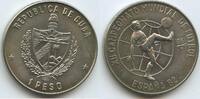 Kuba Cuba 1 Peso M#5944 - Fussball Weltmeisterschaft 1982 Espana 82 World Championship - Spain 82 -