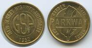 Vereinigten Staaten von Amerika Transit Token 1 Fare Jeton Wertmarke G13282 - New Jersey Highway Authority - Parkway Garden State Car Token USA -