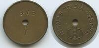 Deutschland Bundesrepublik Berlin Wertmarke Jeton Token G13285 - Mauser Werke Berlin - Eingeschlagen BVB 7 (Waffenhersteller) -