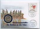 Deutschland Bundesrepublik Brandenburg Numisbrief 2,5 Euro Medaille GN688c - Die große Flut 1997 - Helden an der Oder -
