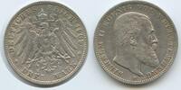 Deutsches Reich Kaiserreich Württemberg 3 Mark Silber S0175 - Wilhelm II. 1891-1918 German States Kingdom of Württemberg -